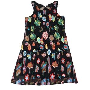 MSK | Embroidered Floral Dress